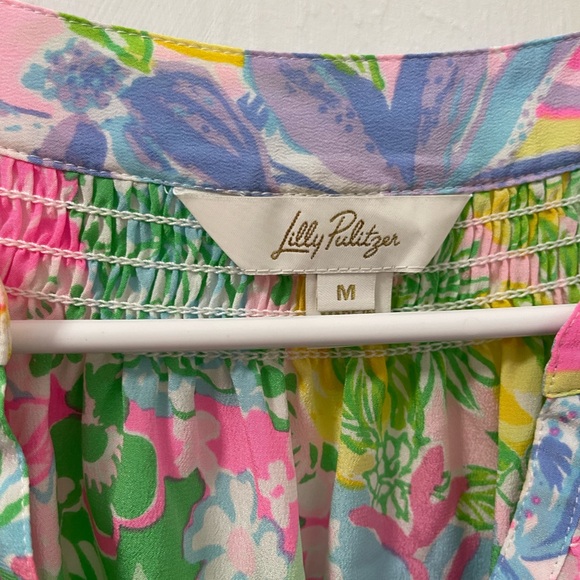 💗NWOT Lilly Pulitzer Elsa silk shirt size medium💗 - Picture 2 of 3